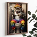 Tablou decorativ, TUN004-XL, Lemn, Multicolor