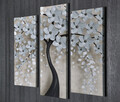Tablou decorativ (3 Pieces), UC114, Rama de lemn, Multicolor