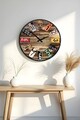 Ceas de perete, Huhuas00008, Dimensiune: 50 x 50 cm (1 bucată), Multicolor