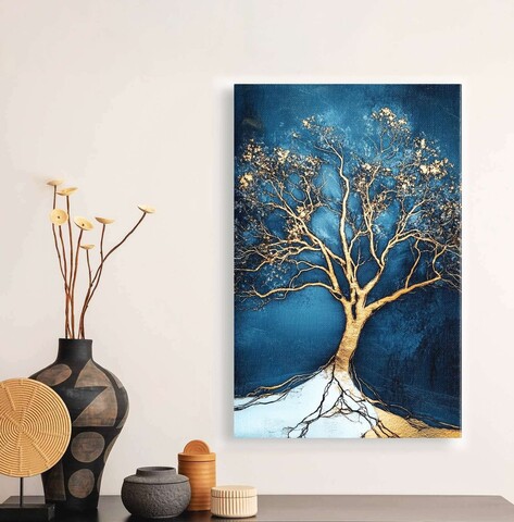 Tablou decorativ, YNS-1032-70 x 100, Lemn, Multicolor