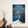 Tablou decorativ, YNS-1032-70 x 100, Lemn, Multicolor