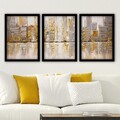 Tablou decorativ (3 Pieces), 3SC184, Plastic, Multicolor