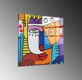 Tablou decorativ, CAM4011_7070, Dimensiune: 70 x 70 cm, Multicolor