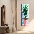 Tablou decorativ (3 Pieces), 3P4545BSRC-003, Cadru: 100% PIN (Grosime: 2,8 mm, Multicolor
