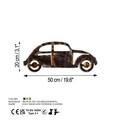 Decoratiune de perete, Car 18, Lățime: 50 cm Înălțime: 20 cm Adâncime: 1,5 cm, Multicolor