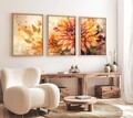 Tablou decorativ (3 Pieces), Huhu220, Lemn masiv (Grosime: 2,5 cm, Multicolor