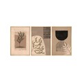 Tablou decorativ (3 Pieces), Huhu260, Lemn masiv (Grosime: 2 cm, Multicolor