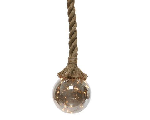 Decoratiune luminoasa Ball w rope, Lumineo, 30 LED-uri, 14x80 cm