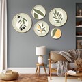 Tablou decorativ (5 Pieces), Iaht-21, Dimensiuni: 43,5 x 43,5 cm (1 bucată), Multicolor