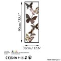 Decoratiune de perete, Tavus 2, Dimensiuni: 32 x 90 x 4 cm, Multicolor