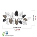 Decoratiune de perete, Furize 3, Dimensiuni: 120 x 4 x 63 cm, Multicolor