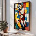 Tablou decorativ, TUN013-L, Lemn, Multicolor