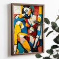 Tablou decorativ, TUN013-L, Lemn, Multicolor