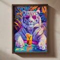 Tablou decorativ, TUN014-L, Lemn, Multicolor