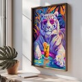 Tablou decorativ, TUN014-L, Lemn, Multicolor
