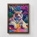 Tablou decorativ, TUN105-XL, Lemn, Multicolor
