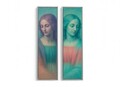 Tablou decorativ (2 Pieces), Huhu749, Aluminiu, Multicolor