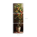 Tablou decorativ (3 Pieces), 3P4545BSRC-006, Cadru: 100% PIN (Grosime: 2,8 mm, Multicolor