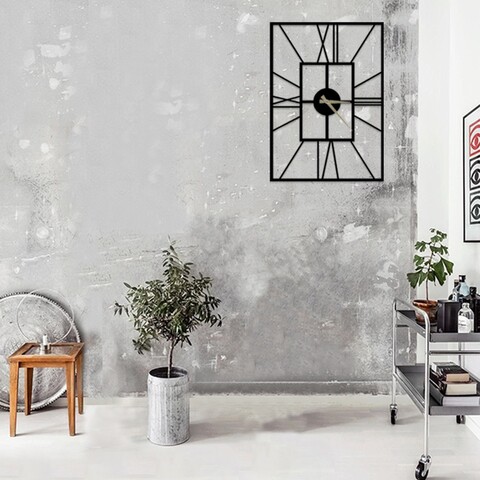Ceas de perete, Asalet, 50 x 70 cm, Negru