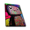 Tablou decorativ cu lumina LED, 4570POPARTDACT-005, Dimensiune: 45 x 70 cm, Multicolor