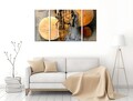 Tablou decorativ (3 Pieces), MXC10, Lemn (Grosime: 2 cm, Multicolor