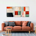 Tablou decorativ MDF (3 Pieces), Mdf, Imprimare digitala, Multicolor