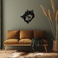 Decoratiune de perete, its Love, Dimensiune: 54 x 54 cm, Negru