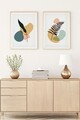 Tablou decorativ (2 Pieces), Huhu124, Lemn masiv (Grosime: 2,5 cm, Multicolor