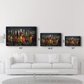 Tablou decorativ, CAM-5027, Dimensiuni: 70 x 110 cm, Multicolor