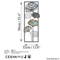 Decoratiune de perete, Fig 2, Dimensiuni: 32 x 90 x 4 cm, Multicolor