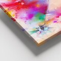 Tablou decorativ, DEV02651100140, Lemn (Grosime: 3-4 cm, Multicolor