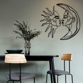 Decoratiune de perete, Universe, Dimensiuni: 52 x 47,5 cm, Negru