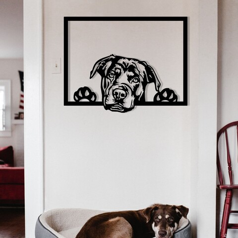 Decoratiune de perete, Enzo 7054, Dimensiune: 70 x 54 cm, Negru