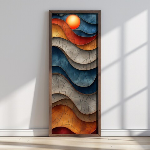 Tablou decorativ, LONG031-S/120-40, Imprimat UV, Multicolor