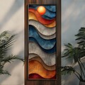 Tablou decorativ, LONG031-S/120-40, Imprimat UV, Multicolor