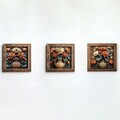 Tablou decorativ (3 Pieces), UKZM076, Imprimat UV, Multicolor