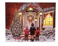 Tablou canvas cu LED-uri Carol singer, Lumineo, 9 LED-uri, 2.3x38x48 cm, multicolor