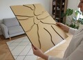 Tablou decorativ, Midas, Dimensiuni: 45 x 68 cm, Auriu
