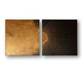 Tablou decorativ (2 Pieces), ASR_CNV2-8 50x50, Lemn, Multicolor