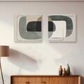Tablou decorativ (2 Pieces), ASR_CNVS25, Lemn, Multicolor