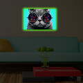 Tablou decorativ cu lumina LED, 4570DACT-61, Dimensiune: 45 x 70 cm, Multicolor
