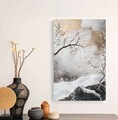 Tablou decorativ, YNS-1007-45 x 70, Lemn, Multicolor