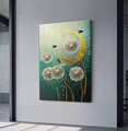 Tablou decorativ, YNS-1036-70 x 100, Lemn, Multicolor