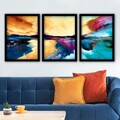 Tablou decorativ (3 Pieces), 3SC33, Plastic, Multicolor