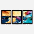 Tablou decorativ (3 Pieces), 3SC33, Plastic, Multicolor