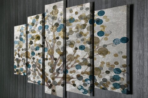 Tablou decorativ (5 Pieces), BC64, 70 x 20 cm (1 bucată), Multicolor