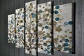 Tablou decorativ (5 Pieces), BC64, 70 x 20 cm (1 bucată), Multicolor