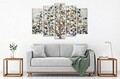 Tablou decorativ (5 Pieces), BC64, 70 x 20 cm (1 bucată), Multicolor