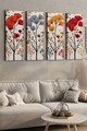 Tablou decorativ (4 Pieces), Ersycnvs4Asm2, 30 x 90 cm (4 bucăți), Multicolor