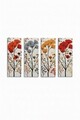 Tablou decorativ (4 Pieces), Ersycnvs4Asm2, 30 x 90 cm (4 bucăți), Multicolor